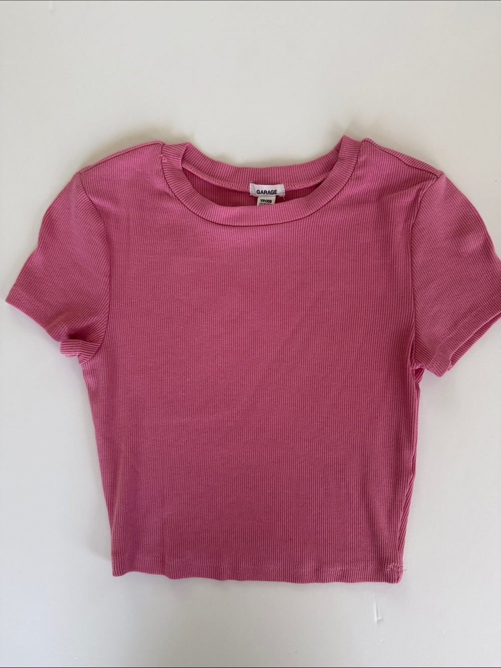 Garage Set of 2  Ribbed Crop Tee